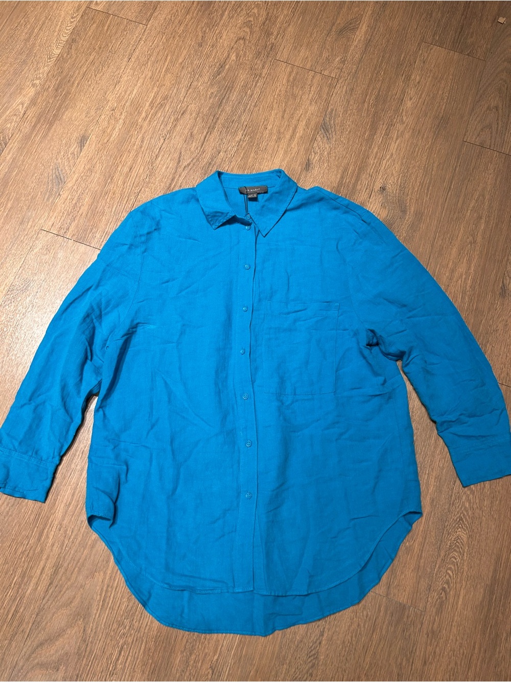 Primark Teal Blue Button-Up Shirt